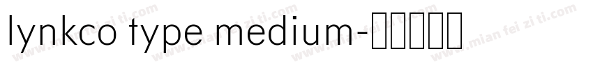 lynkco type medium字体转换